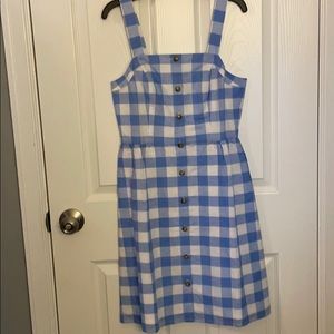 NWOT Blue Gingham Dress